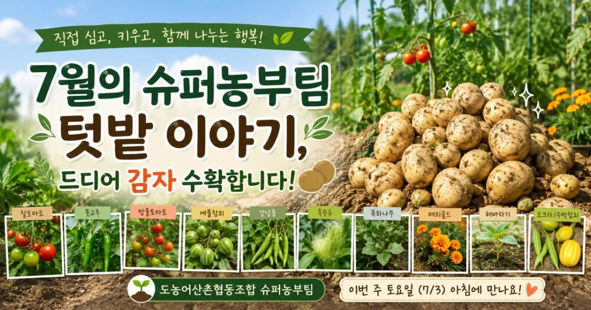 “심을 때는 작은 모종이었는데, 어느새 풍성한 수확의 계절이 왔습니다.”