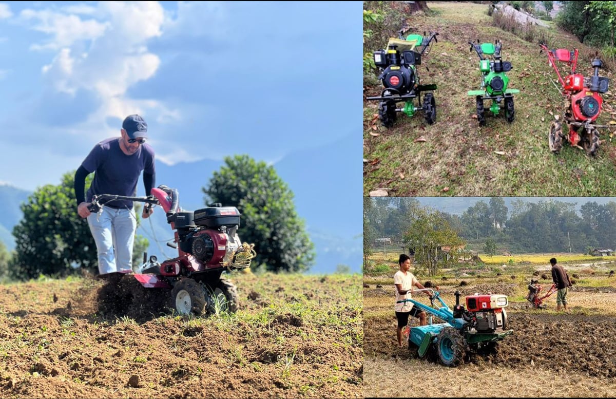 Farm machinery service field photo